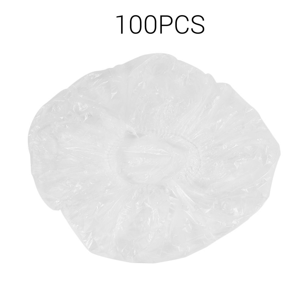 100 stks/set Wegwerp el Thuis Vrouwen Douche Bad Cap Waterdichte Elastische Volwassenen Badmuts Haar Cover Douche Caps