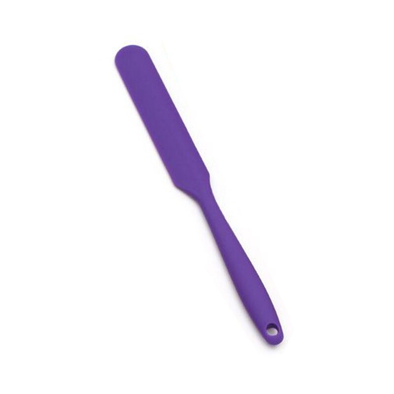 Long Handle Silicone Spatula Cake Cream Mixer Baking Dough Scrapers Confectionery Tools Kitchen Accessories: purple