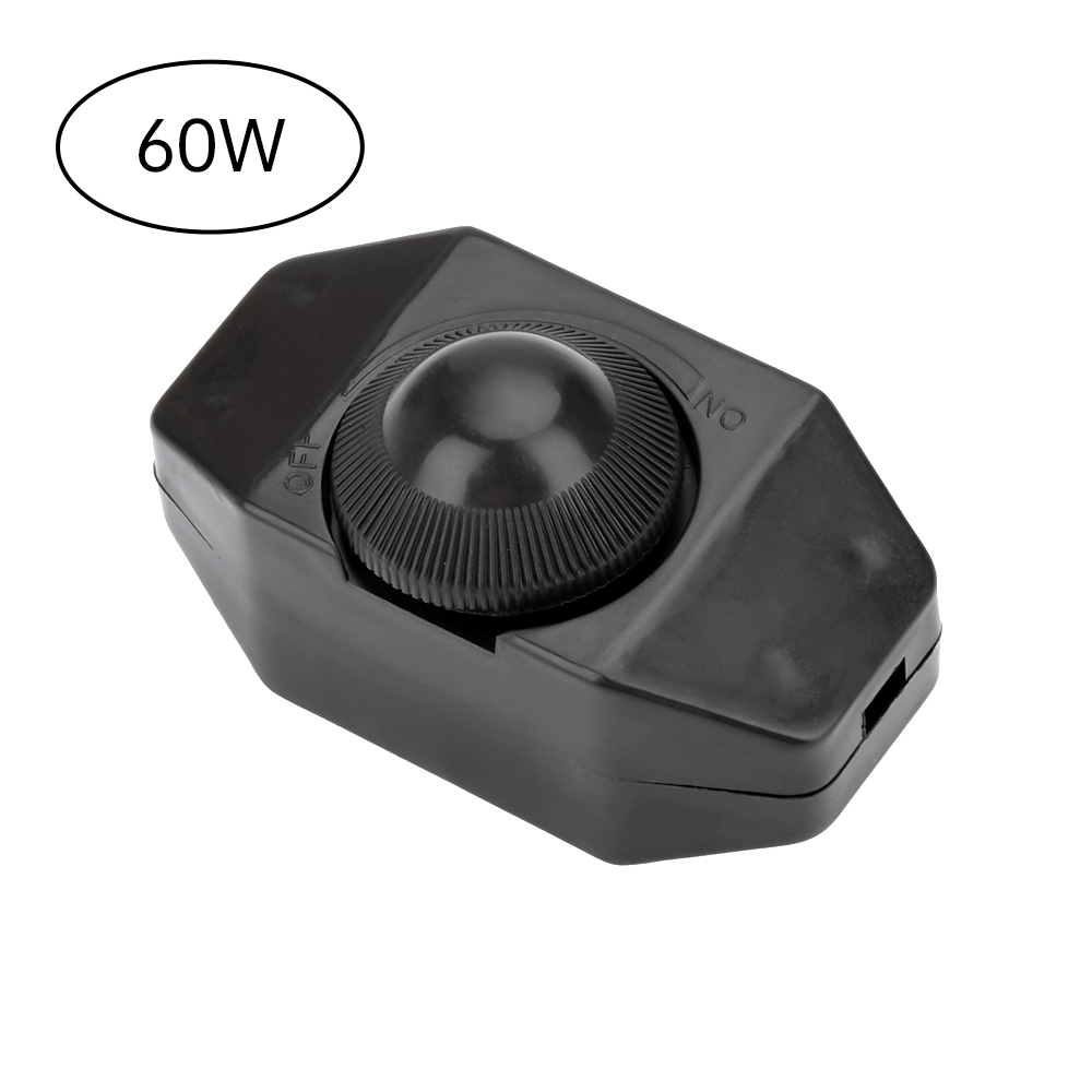 220V 60W/300W Led Dimmer Switch Adjustable Controller Knob Lamp Dimmer Cord Switch Plug In Table Floor Light Dimming On Off: Beige