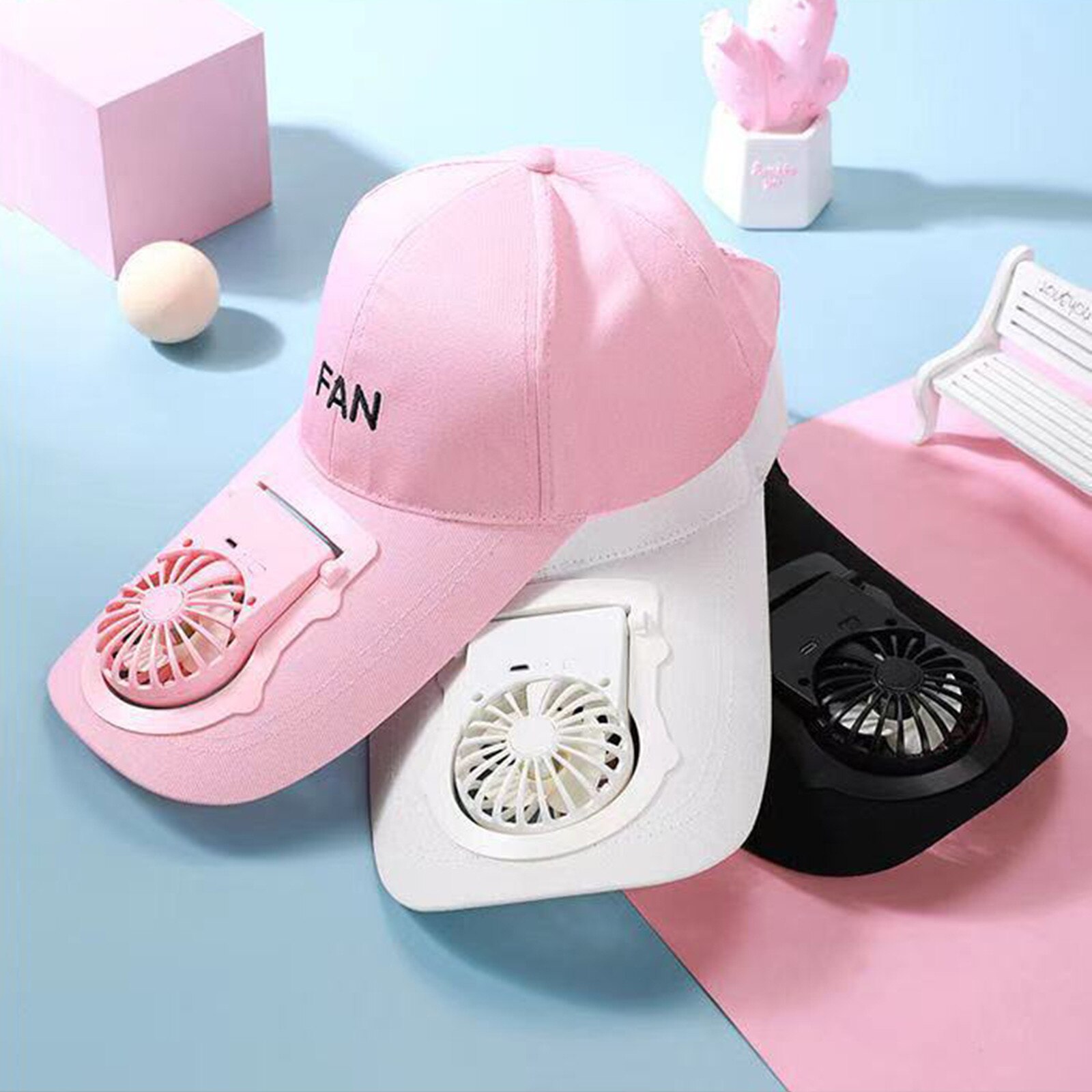 Usb Charging Fan Cap Hat Fan Sun Hats With 3 Speed Fan Usb Charging W/500mah Battery Hat Adjustable Summer Sunscreen Sports Hat