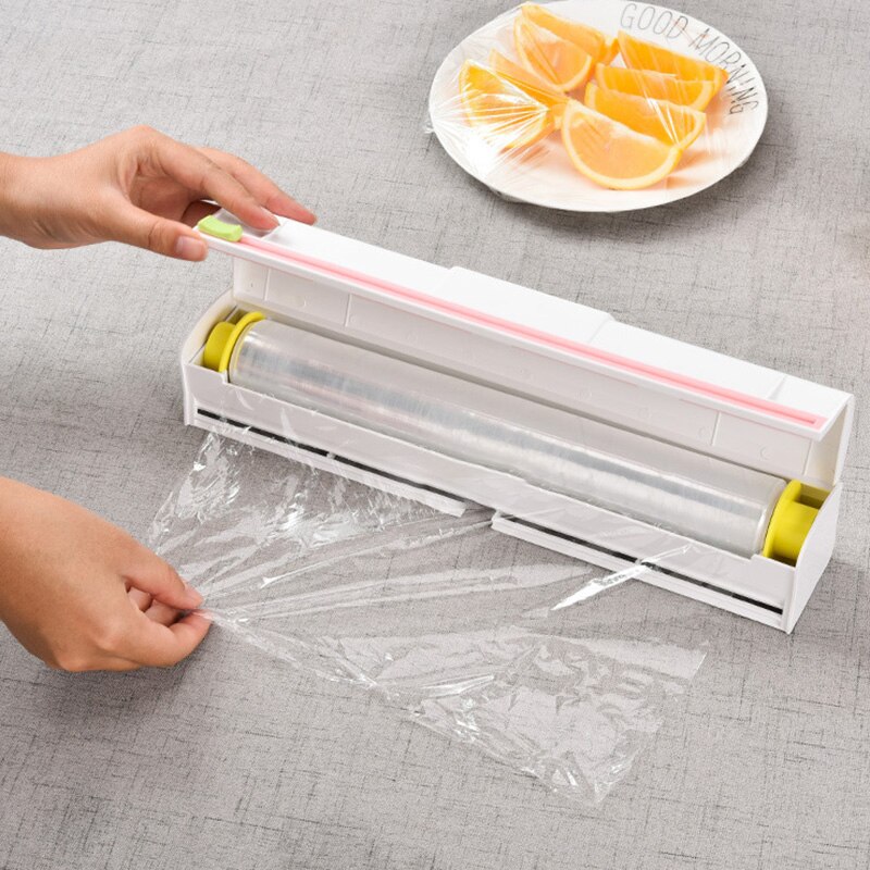 Cling Film Cutter, Kitchen Cutter Cling Film Cutter Storage Foil Dispenser