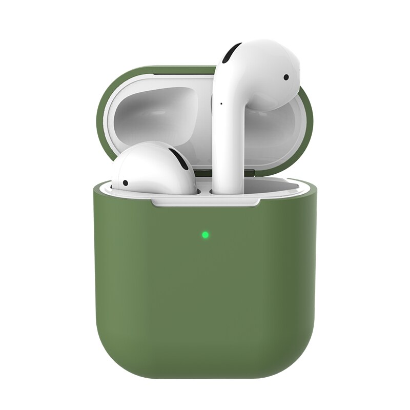 Für AirPods 2 Fall Schutzhülle Silikon Abdeckung Fall Stoßfest Abdeckung für Apple AirPods Drahtlose Kopfhörer Lade Box Beutel Taschen: 09