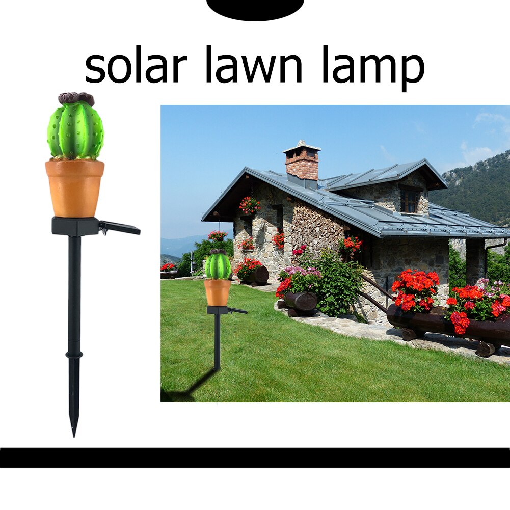 Led Zonne-energie Lamp IP65 Waterdichte Cactus Licht Sensor Controle Spike Licht Voor Outdoor Tuinpad Straat Binnenplaats Verlichting