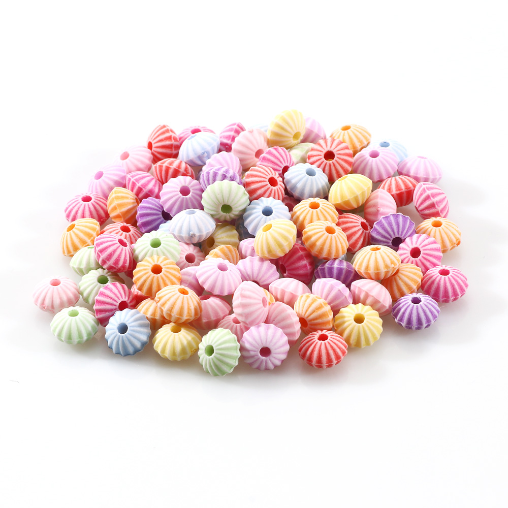 Mehrfarbige, niedliche acrylperlen in cartoon-form, lose zwischenperlen für die schmuckherstellung (diy-ketten, ohrringe, halsketten, armbänder): 8 x 5mm 100 stück