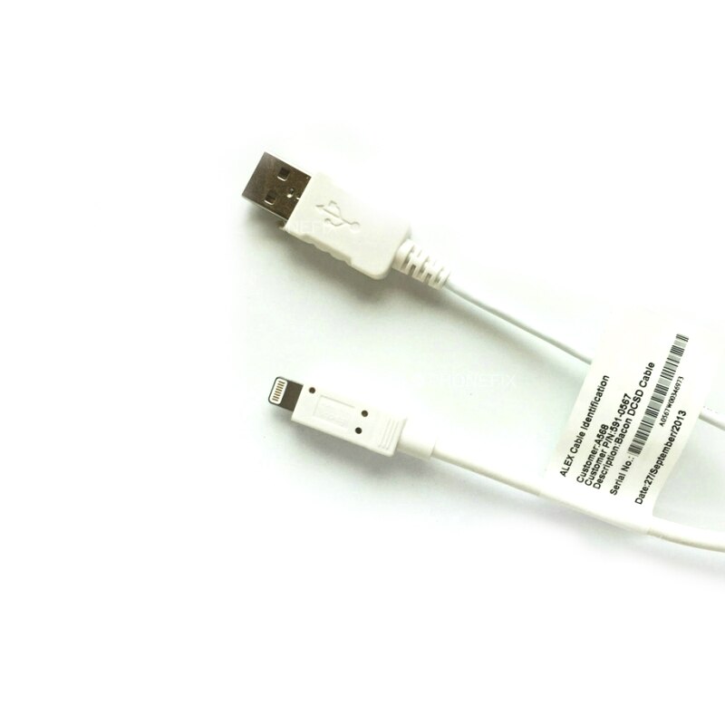 Dcsd alex-kabel för iphone seriell port teknik kabel testlinje och skriv till den lila skärmen kan batch-operation