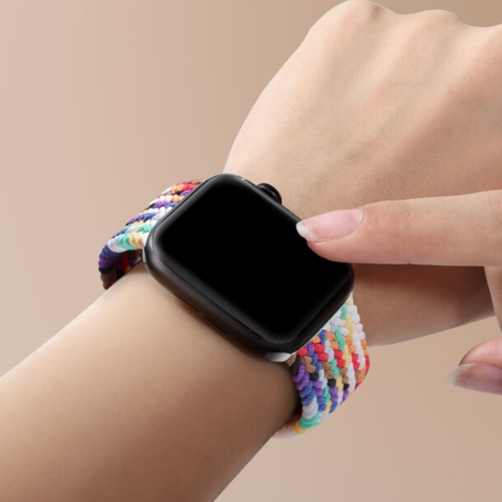 Nylon-Schlaufenarmband für Apfel Uhr Band 45 mm 44 mm 46 mm 42 mm 49 mm 41 40 38 mm Magnetarmband iWatch Serie Ultra 10 9 8 7 6 5 SE