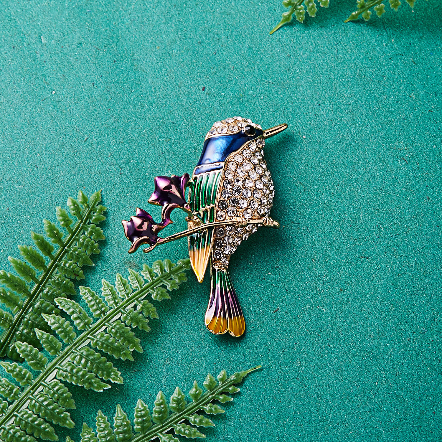 Rinhoo-broches de mariposa, Libélula, pájaro, Animal, Metal, diamantes de imitación, insectos, banquete, boda, broche, alfileres, ,
