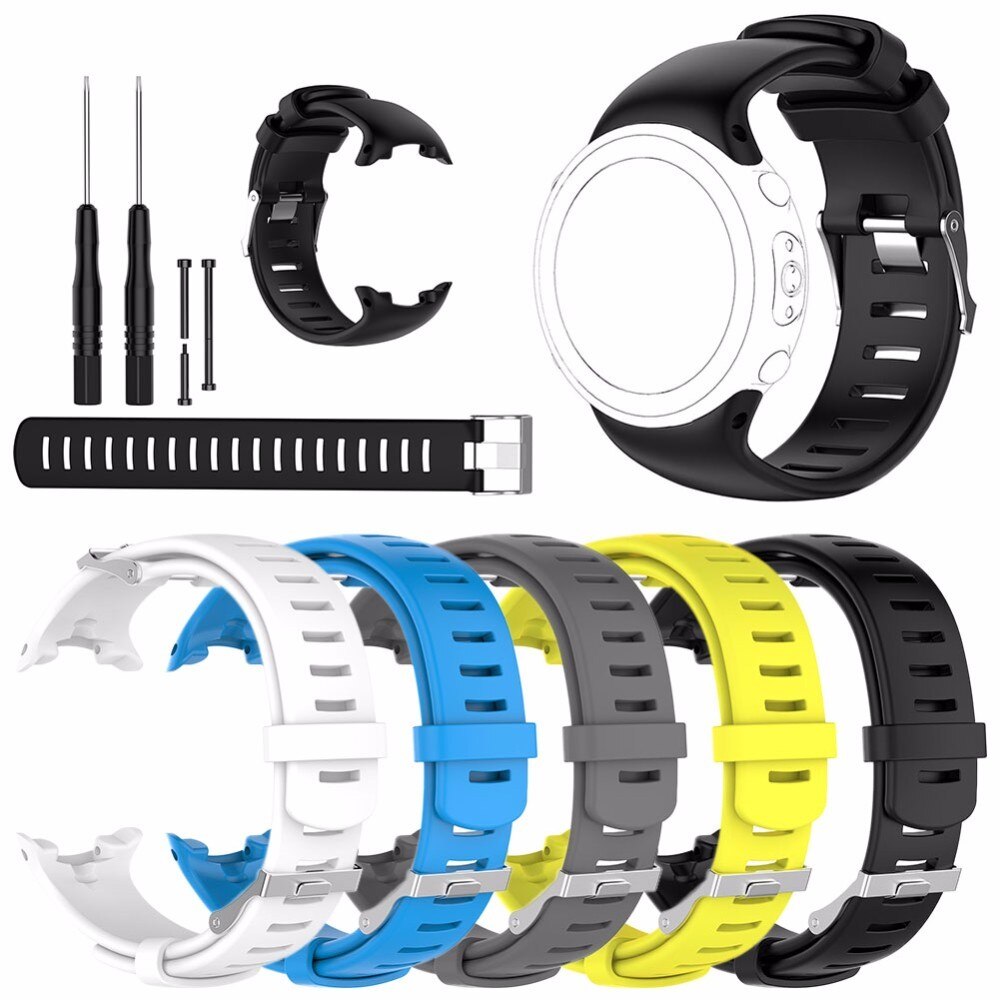 Silicone Faixa De Relógio de Substituição para suunto d4i Assista Bracelete Pulseira para o Relógio Do Computador de Mergulho SUUNTO D4i D4 Novo Com Ferramenta Kits