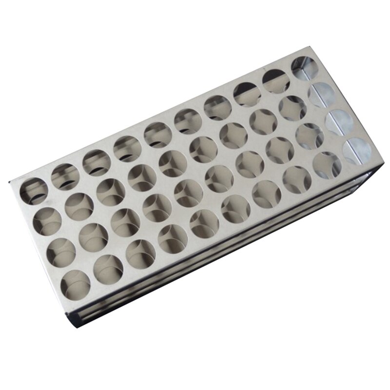 14Mm 40 Hole Aluminum Test Tube Rack Multifunctional Laboratory Test Tube Holder Laboratory Equipment