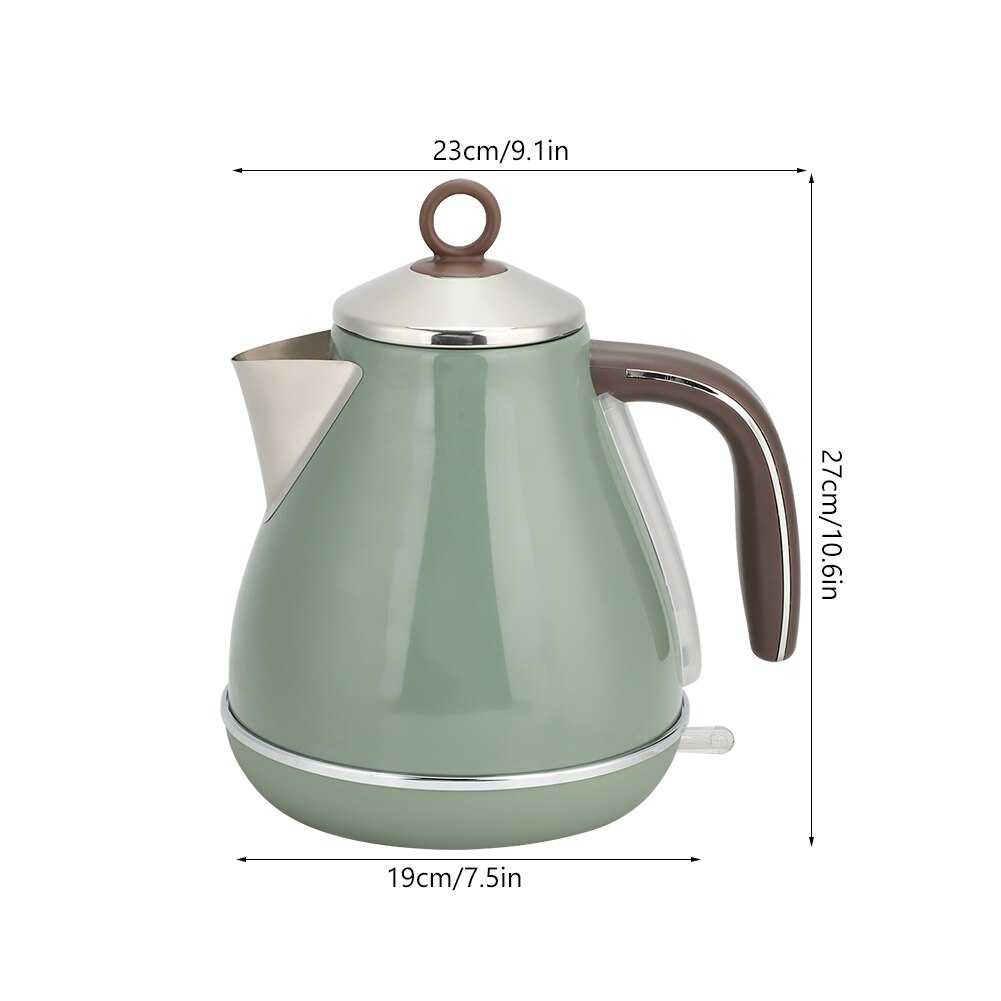 1700ml Stainless Steel Electric Kettle Household Retro Style Tea Water Boiling Pot EU Plug 220V Tool