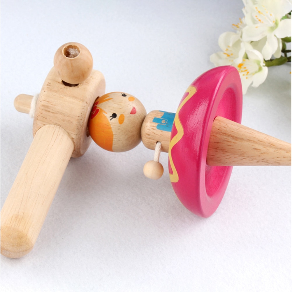 Prinses Houten Gyro Spinning Top Meisjes Speelgoed Kinderen Volwassen Relief Stress Desktop Tol Gyro Speelgoed Kinderen Verjaardagscadeautjes #30
