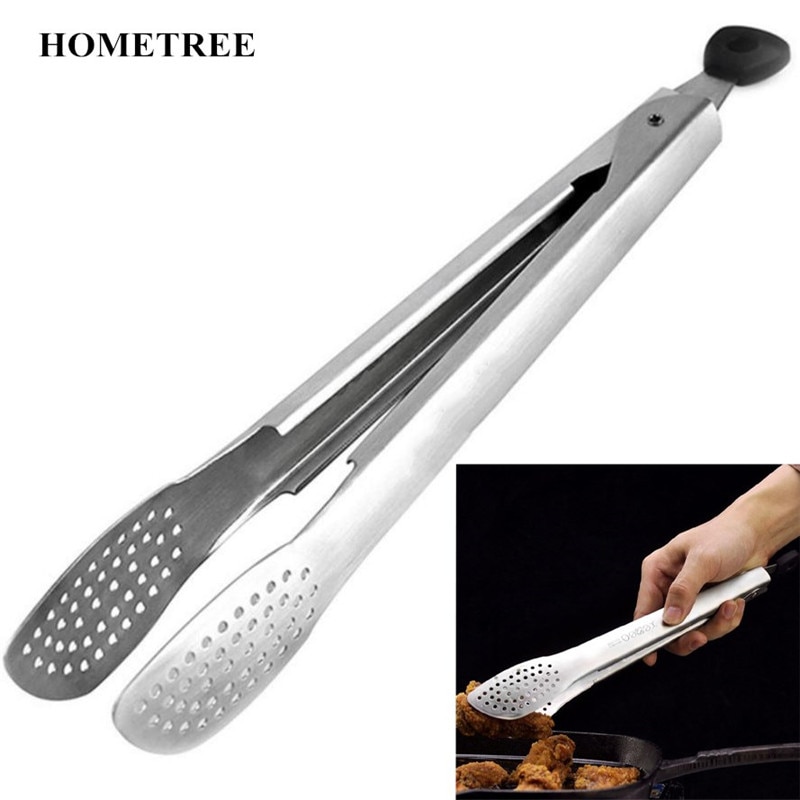 HOMETREE 1 Pc Clips 304 Rvs Hittebestendigheid BBQ Koken Clip Buffet Brood Ijs Koken Tang Clamp Keuken Tool h328