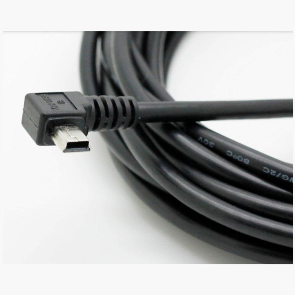 USB A male to Mini USB B 5Pin Male Right Angle Adapter Data Charge Sync Cable for phones MP3 players tablets cameras