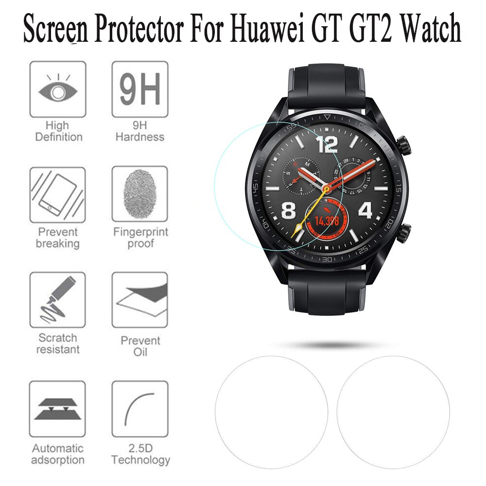 1 Pcs 46MM/42MM Smart Watch Tempered Glass For Huawei GT GT2 Watch HD Tempered Glass Screen Protector Film