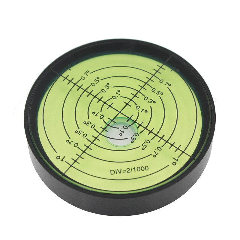 Haccury høj præcision metal cirkulært niveau boble vaterpas boble grøn diameter 60mm højde 12mm