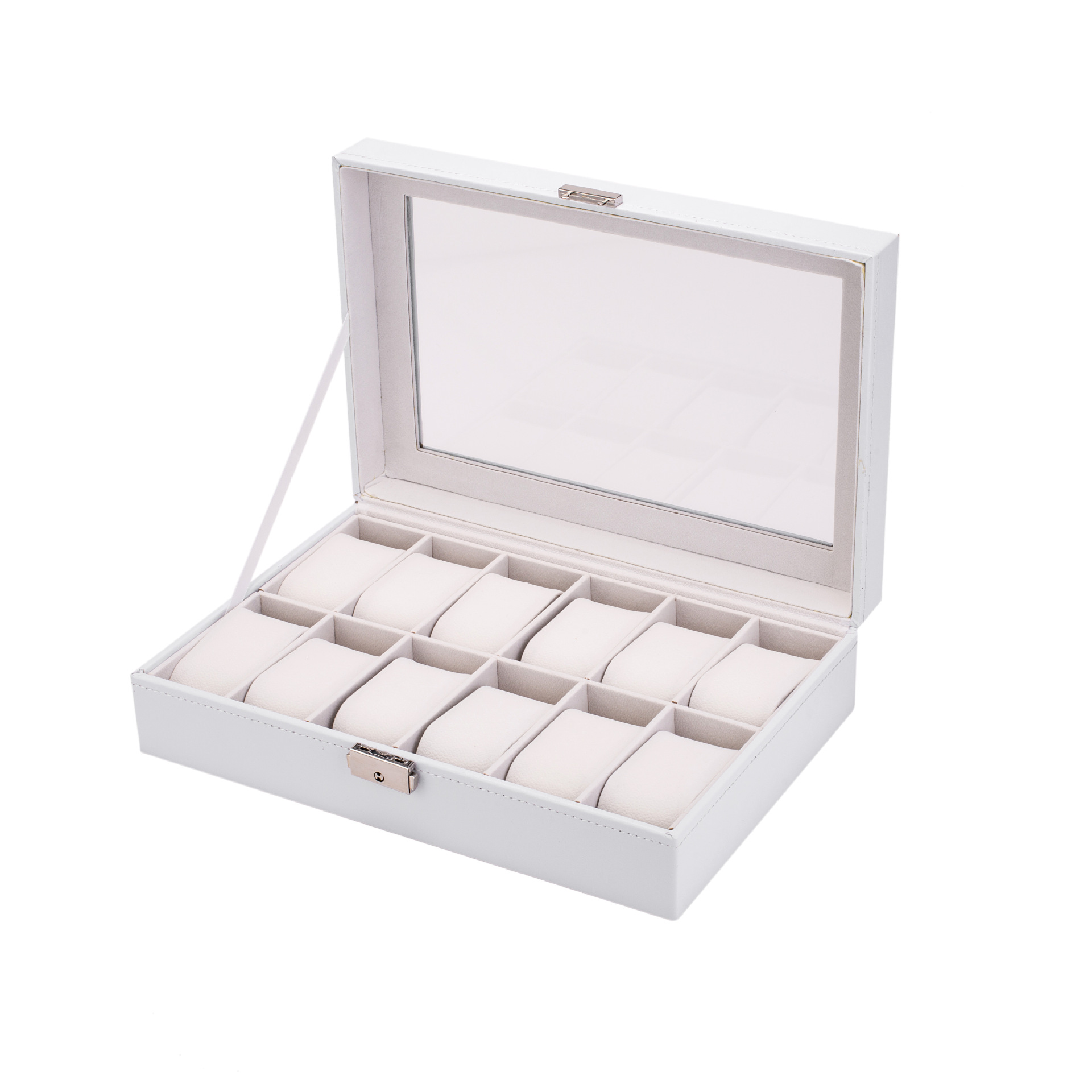 61012 Scatola per orologi da polso con 20 fessura Custodia per orologi Custodia per orologi Organizzatore Scatola per orologi in pelle PU regalos para hombre: giallo