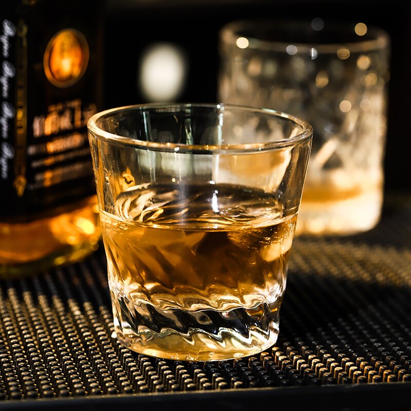 230ml Angel Wing Wine Glass Lead-free glass with Thread for Whiskey,brandy,beer wine glass