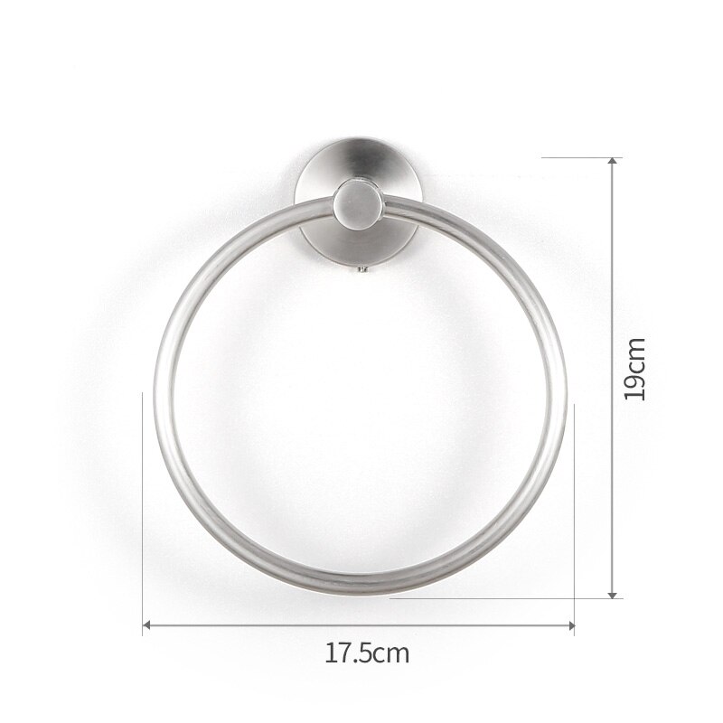 Rvs wall mount handdoekring badkamer accessoires Ronde handdoek houder Badkamer Handdoekenrek Hanger