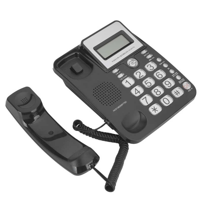 AEQ96754 Large Button Desk Phone ID Caller Single Wired Corded Telephone for Home Office Corded Telephone