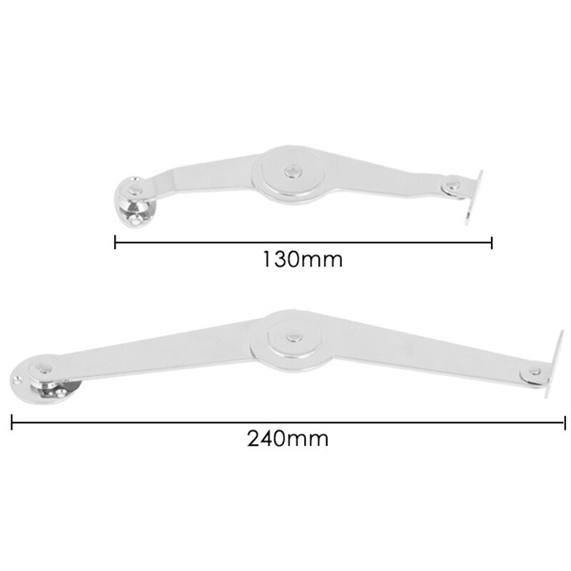 Lid Support Hinge Folding Support Hinge Lid Stay for Kitchen Wardrobe Cabinets Door