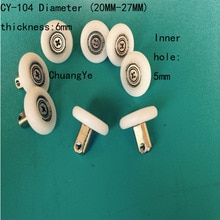 8 x Douche Deur ROLLERS/Lopers/Wielen 19mm-27 Diameter Vervanging Onderdelen CY-104