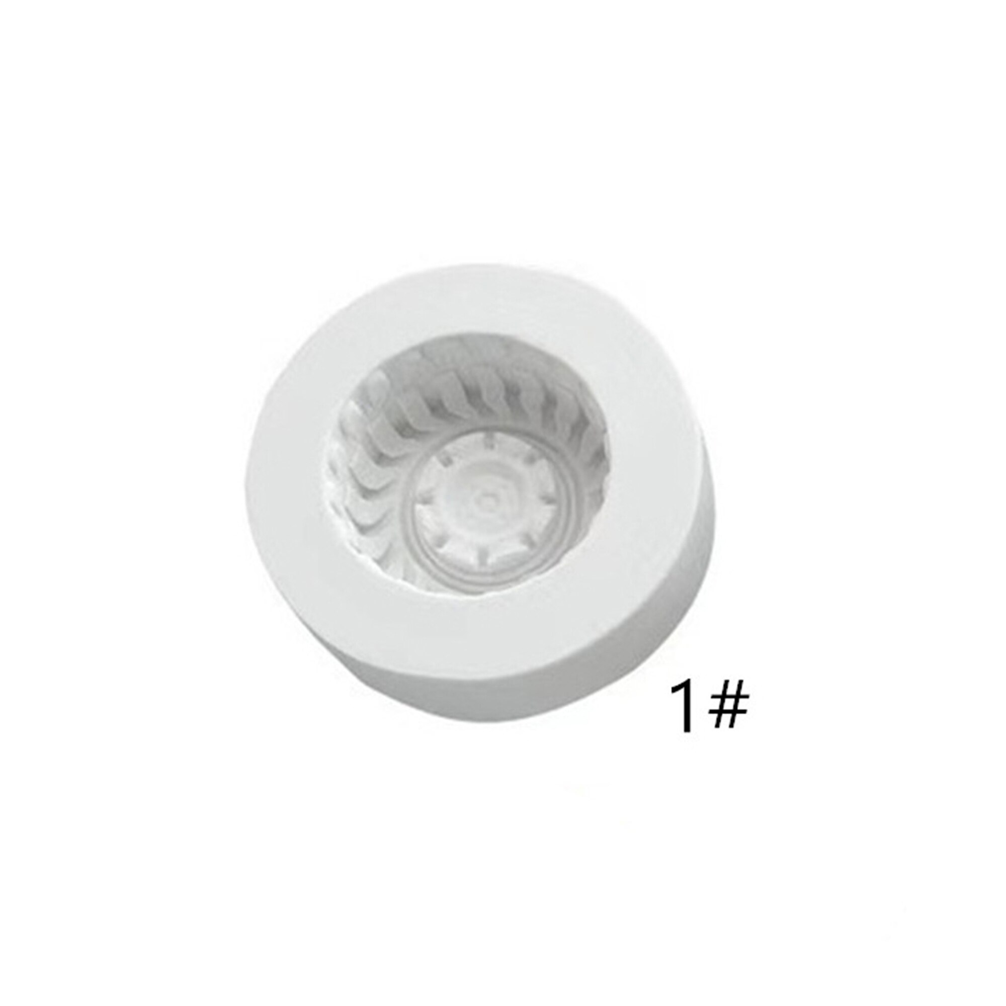4 Pcs Car Tires Shaped Silicone Fondant Cake Decorating Mold Chocolate Molds Baking Tools Kitchen Accessories: Gray 1