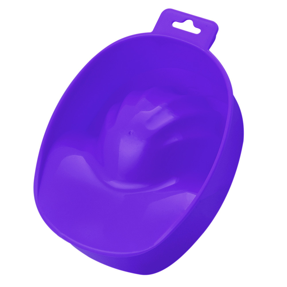 Bol De plástico para manicura De uñas, Removedor De pelo, Uv, Ontvetter, Quitar esmalte, 1 ud.: Púrpura