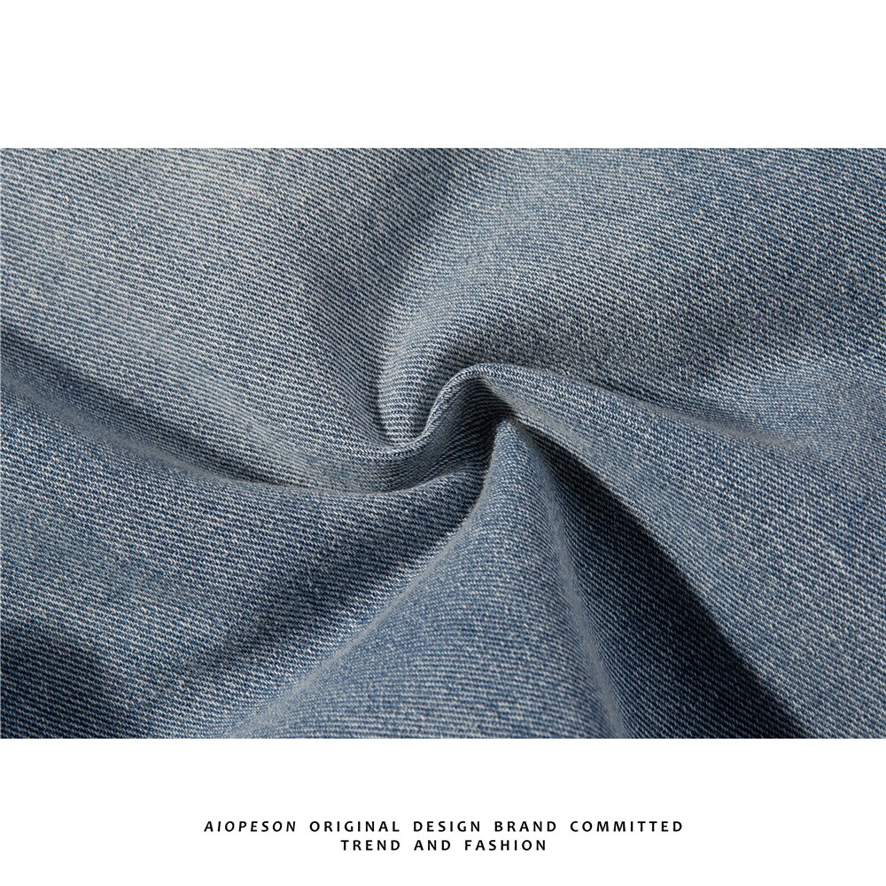 AIOPESON Original Ripped Denim Shorts Men's Women's Retro Street Trend Shorts Men's Pants