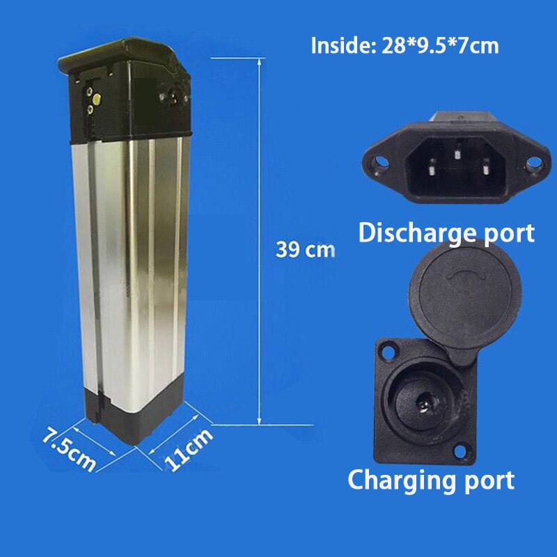 36V 48V Electric Car Bike Lithium Battery Box Folding Bicycle Sea Battery Battery Case Aluminum Alloy Shell 18650 Holder Cover: version 1.3