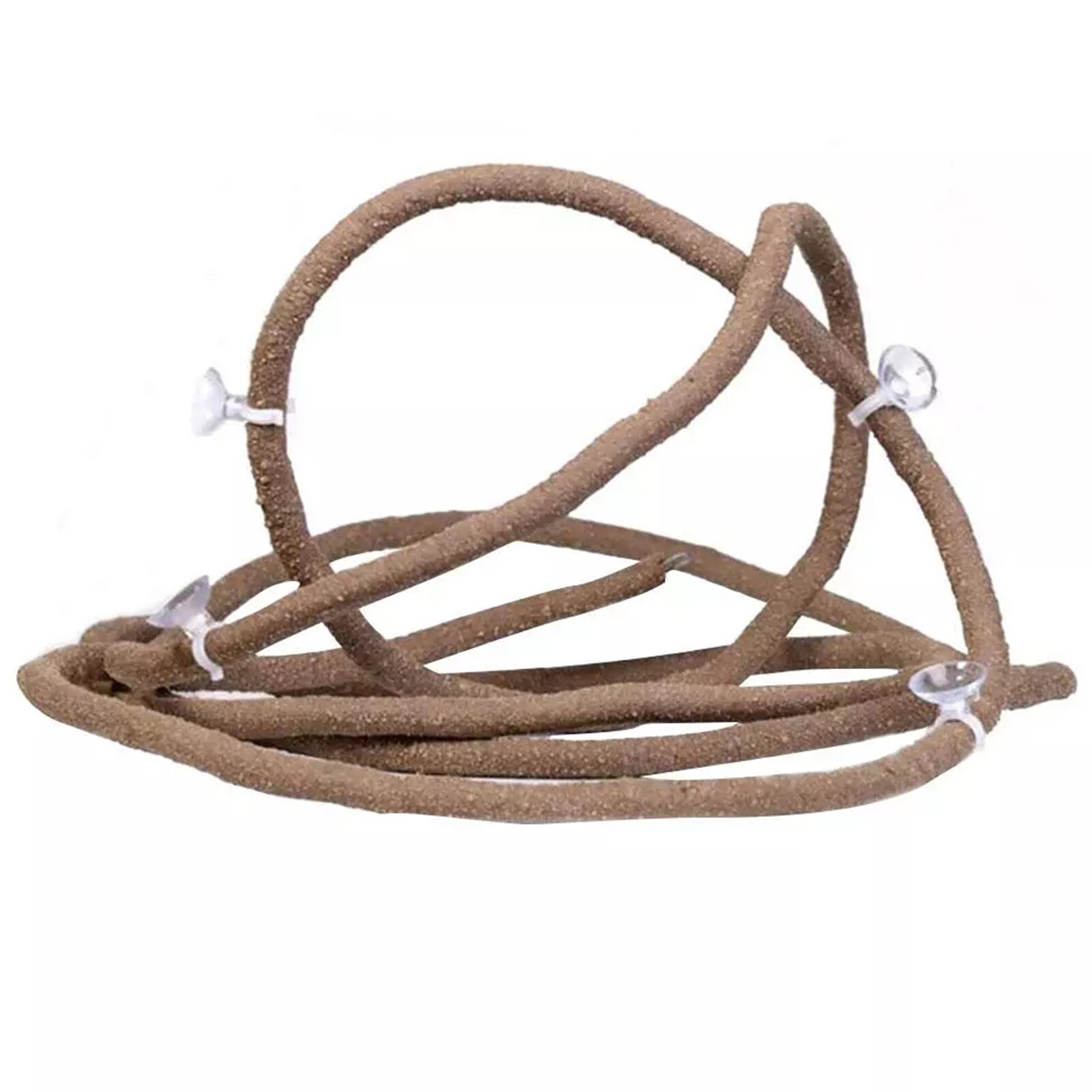 Lizard Turtle Pet Habitat Decor Flexible Reptile Terrarium Branch With Sunction Cups Simulation Jungle Vine PU Leather Climbing