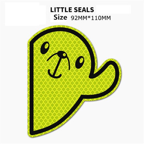 Kids Reflective Warning Stickers Schoolbag Decals Diamond Grade Safety Tape Made with 3M Material Student Traffic Safety Sticker: LittleSeals