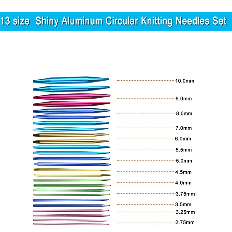 Circular Knitting Needles Set 26pcs Interchangeable Crochet Needles for Crochet Yarn Knitting Accessories Kit for Beginners