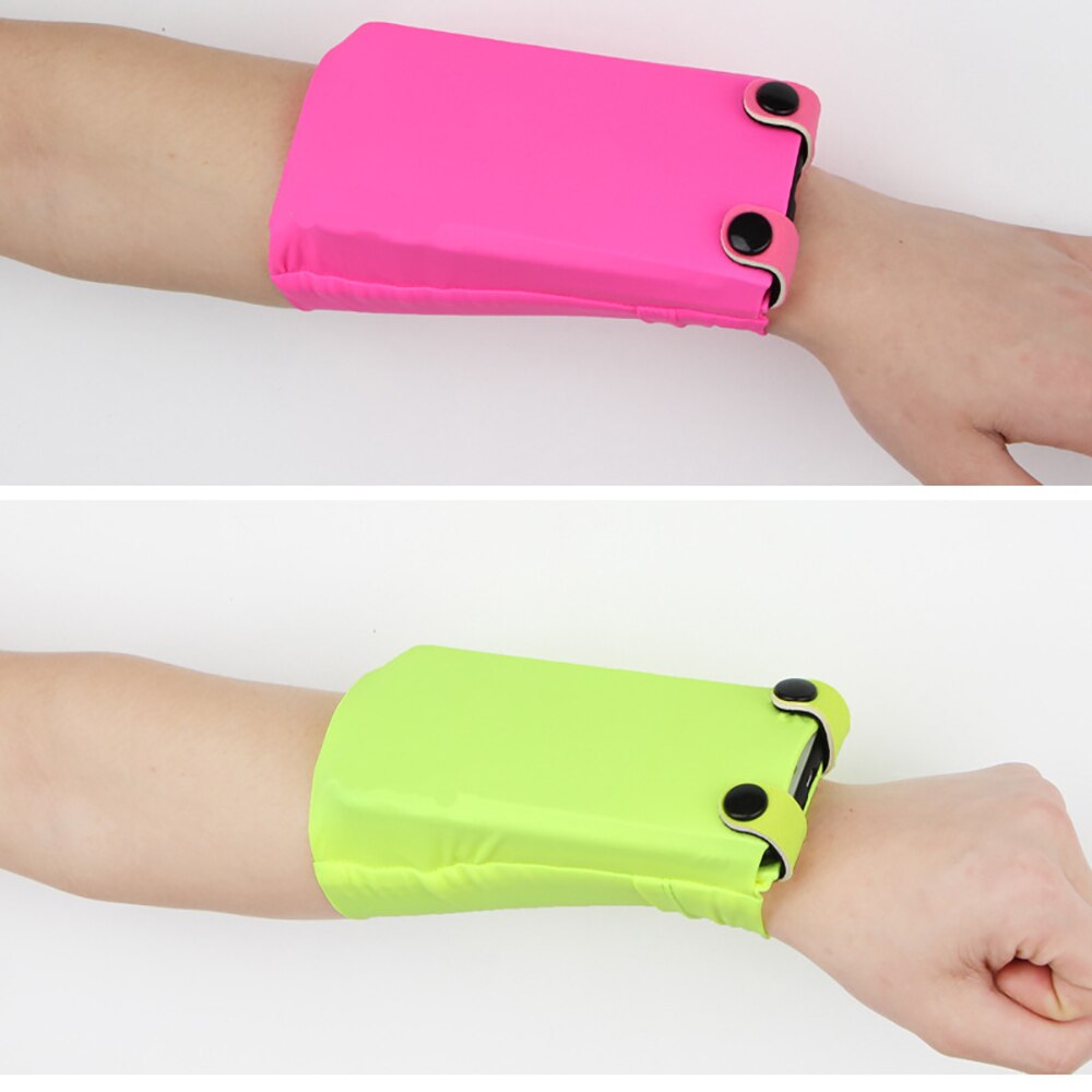 Pinzheng løbearmbånd til iphone 11 pro max x  xr 6 7 8 plus samsung note 10 s10 s9 elastiske armbånd sportstasker: Lyserød