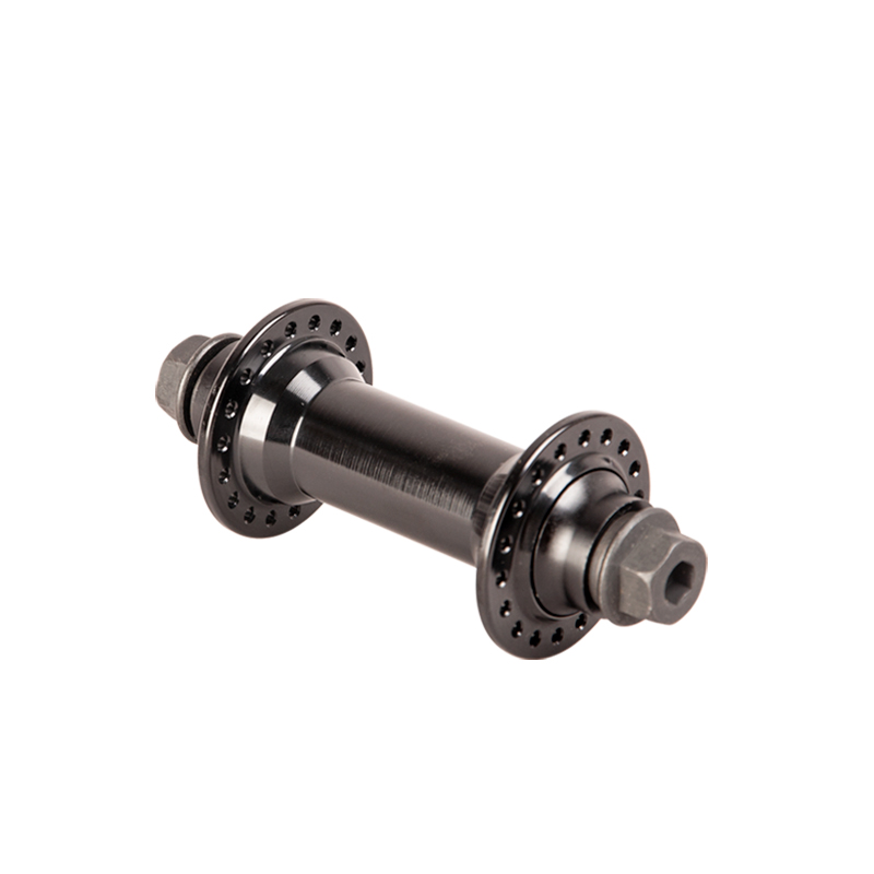 Funsea bmx peças liga cubo dianteiro acessórios bicicleta de 36 furos para 14g falou cubo bicicleta rolamentos selados eixo fêmea 8mm porca: Preto