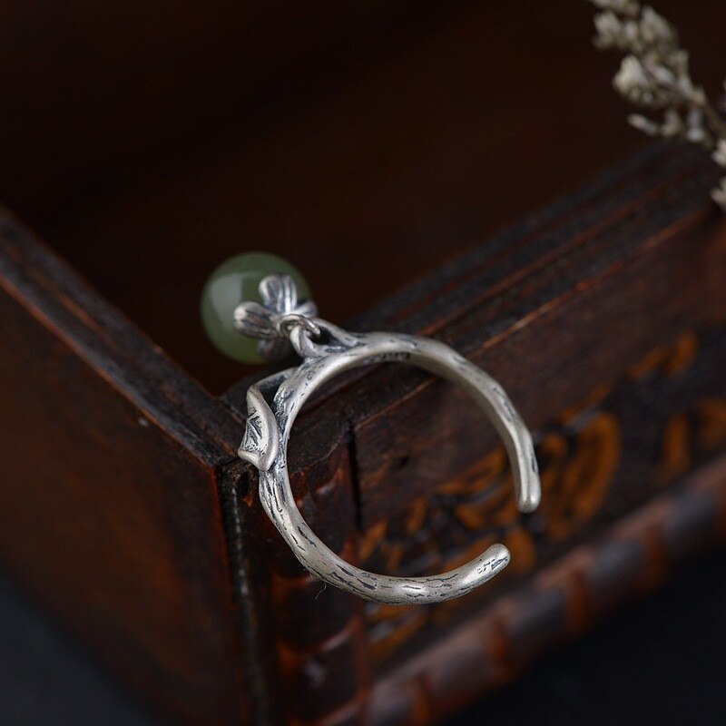 V.YA Anello In Argento con Pietra per Le Donne 100% Anelli In Argento Sterling 925 Dei Monili Dell'annata Del Regalo Del Partito Bijoux Vendita Calda