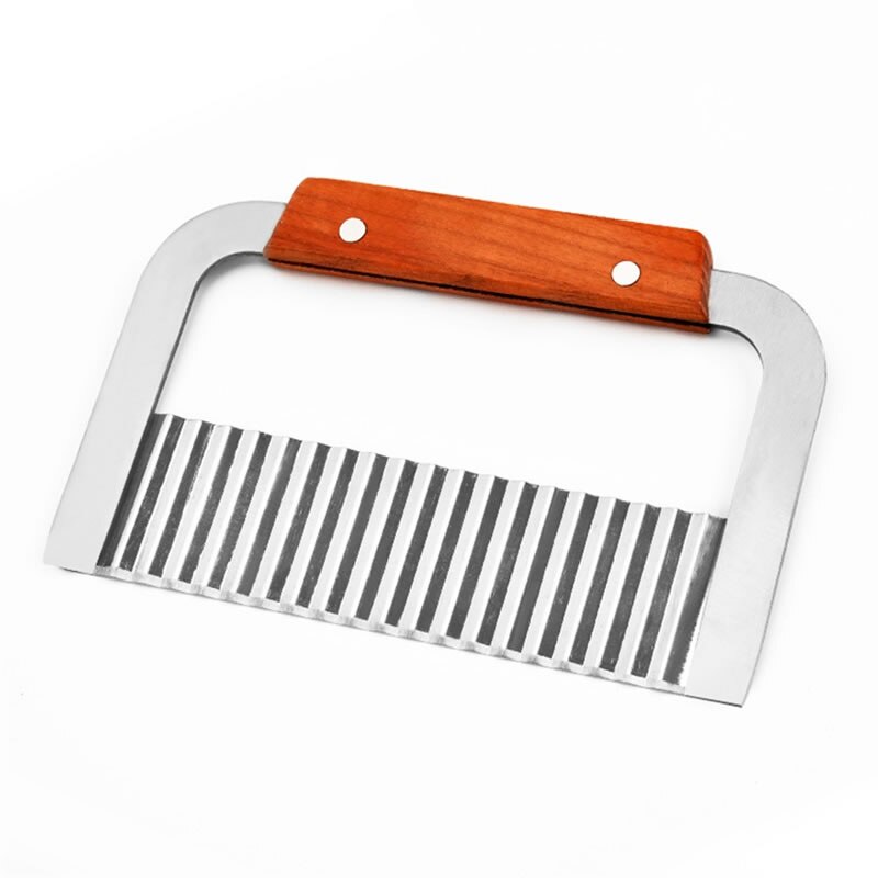 Wavy Potato Cutter Chips Stainless Steel Wrinkled French Fries Fry Slicer Chopper Fruit Vegetable Tools Kitchen Gadgets: Default Title