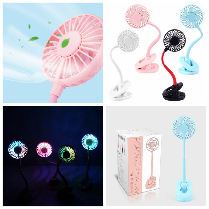 ZIZINET 10,000 mAh Portable Fan with Rechargeable Clip and USB Cable