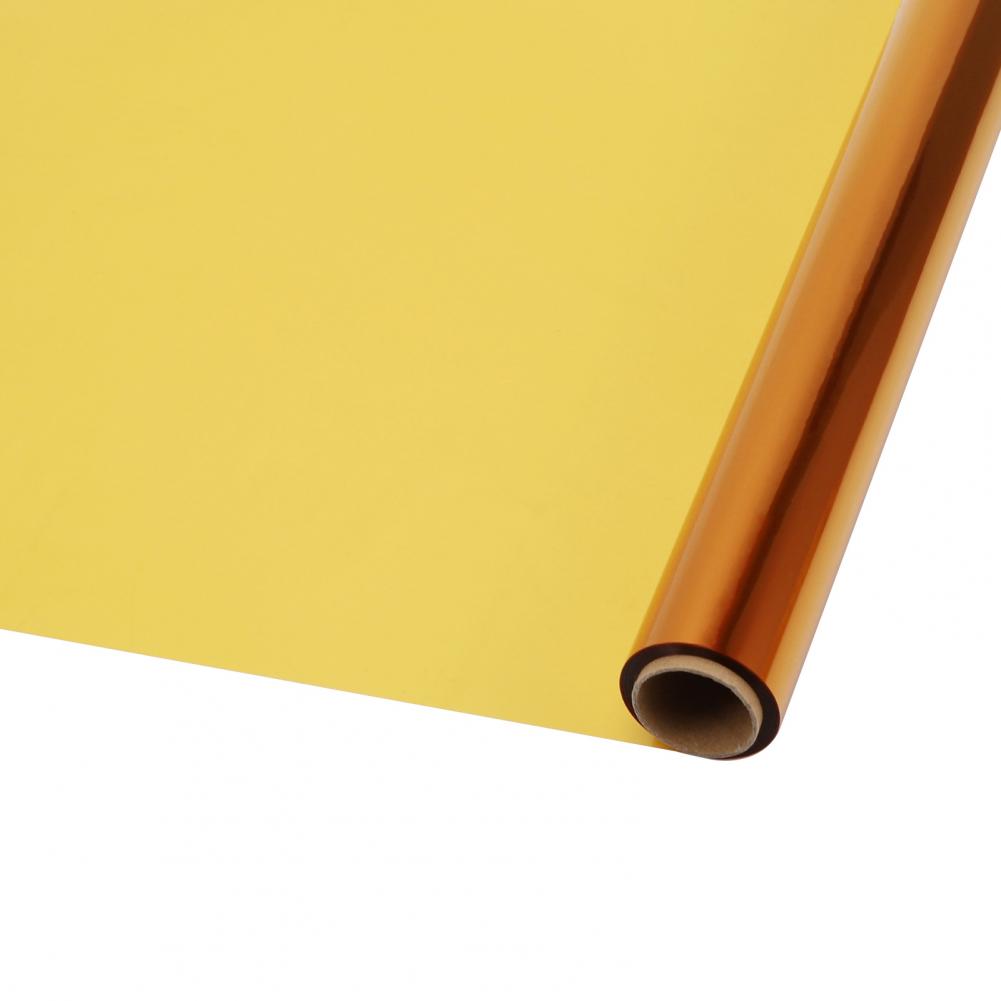1 rulle 40 cm x 30m cellofan indpakningspapir farverigt vandtæt blomster gør-det-selv håndværk festival æske emballagepapir 유리종이 포장권: Gul