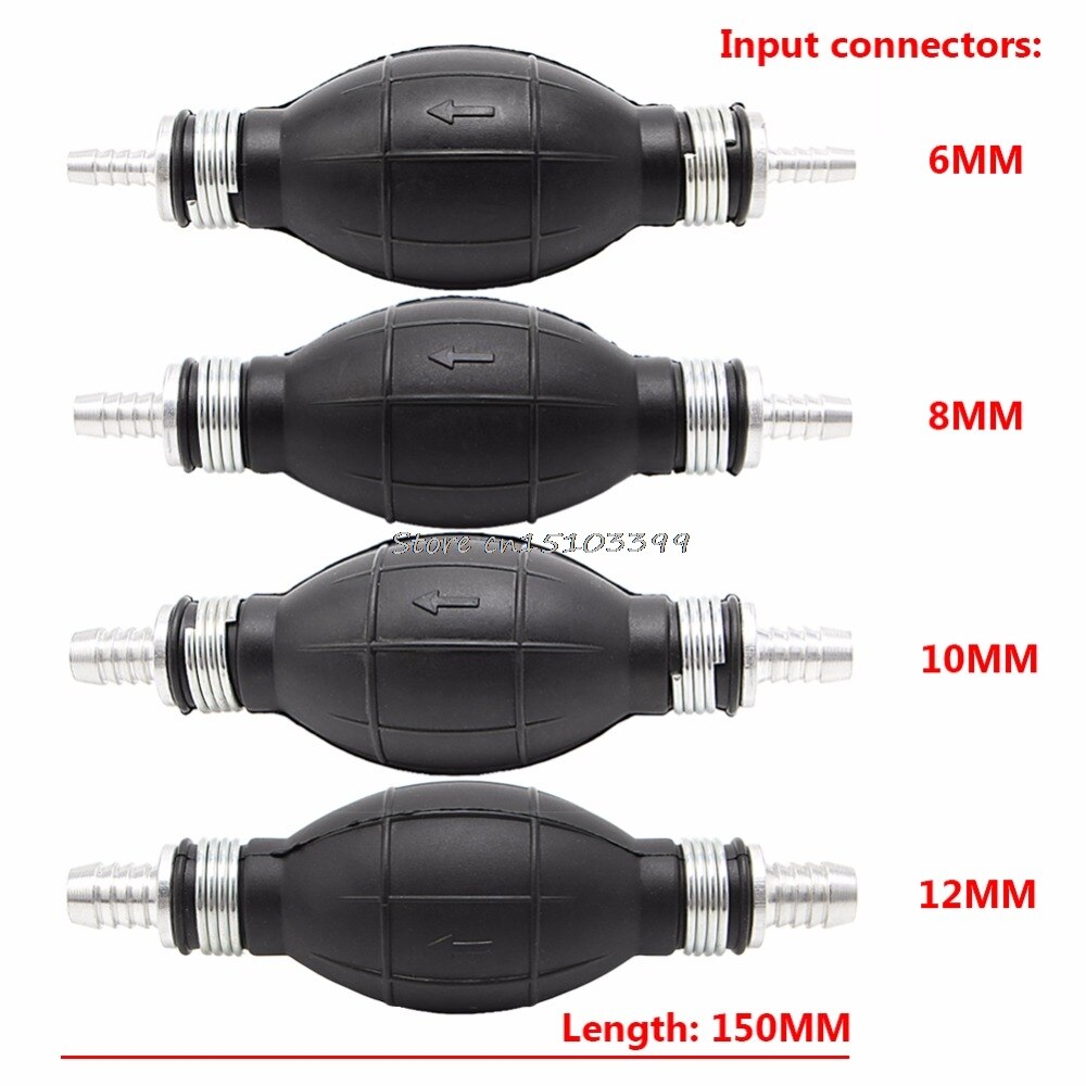 Fuel Line Pomp Primer Lamp Hand Primer Gas Benzine Pompen Rubber En Aluminium Pomp