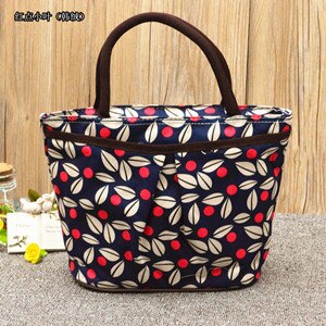 Doppel Schicht Bento Box Tasche Stall Versorgung von Waren Casual Windel Tasche Wildleder Handtasche der Frauen Handtasche: 22 RED Dot Lobular