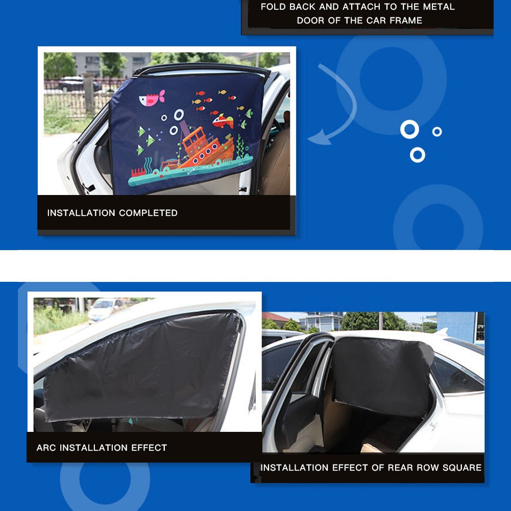 Car side window sunshade Sunshade Insulation Side Window Magnetic Attachment Sunscreen Protector Universal car accessories