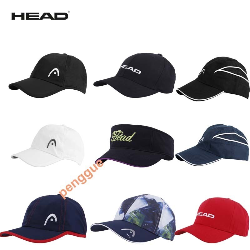 Original Head Tennis Cap With Top Tennis Sports Cap Men Women Sunshade Sun Visor Baseball Hat Breathable Head Tennis Hat Kids