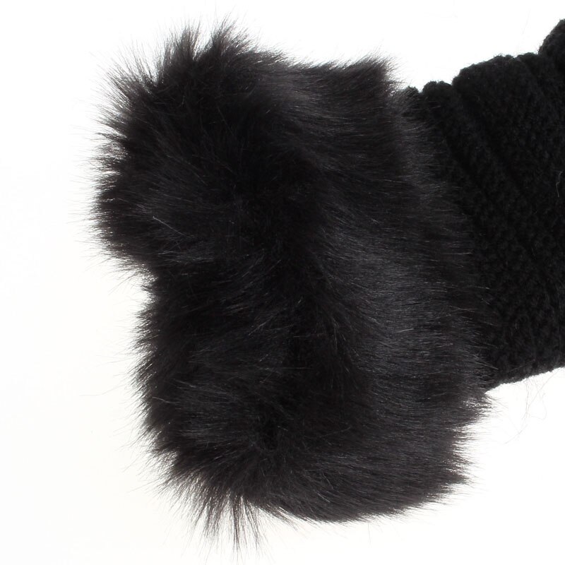 Vrouwen Warm Winter Faux Konijnenbont Pols Vingerloze Handschoenen Wanten Vrouwen Winter Pols Arm Hand Warmer Vingerloze Handschoenen