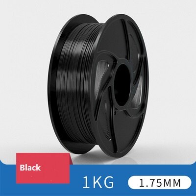 PLA 3D Printer Filament 1.75mm 30 Colors Sample for 3D Printing Materials: Black