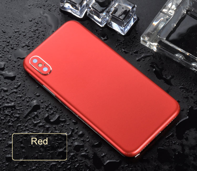 Luxus Zurück Aufkleber Schützen Film Für iPhone XS MAX Handy Zurück Protector Ultra Dünne Aufkleber Für iPhone XS MAX zurück Aufkleber: Red For XS MAX