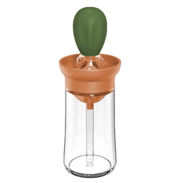 150Ml Keuken Olie Fles Siliconen Glas Olie Container Met Borstel Barbecue Spray Fles Olie Dispenser Voor Keuken Koken Bbq: 04