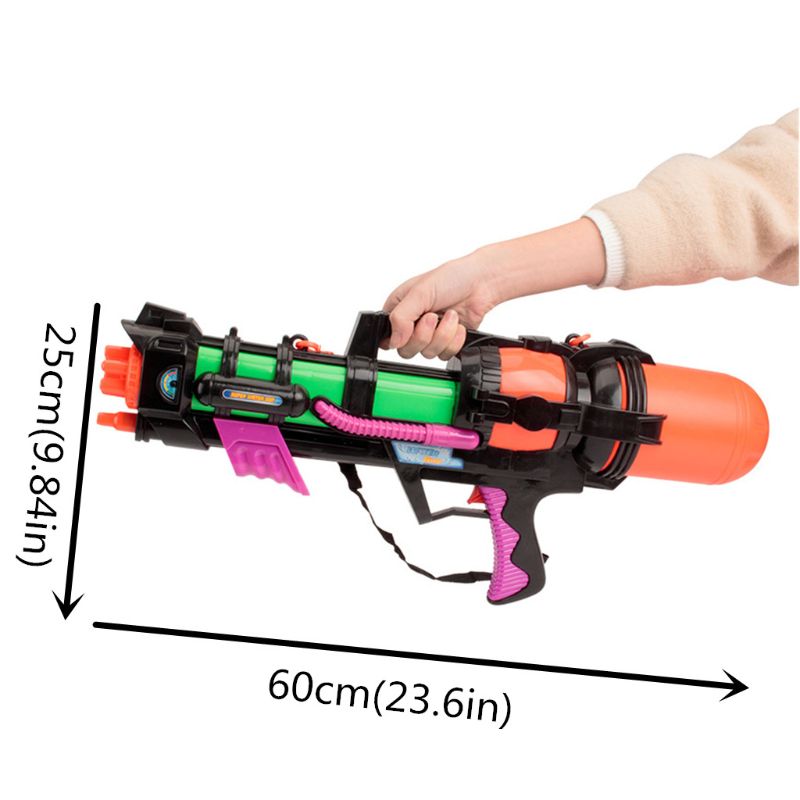 24\" Jumbo Blaster Water With Straps Kids Beach Squirt Toy Boys Favor