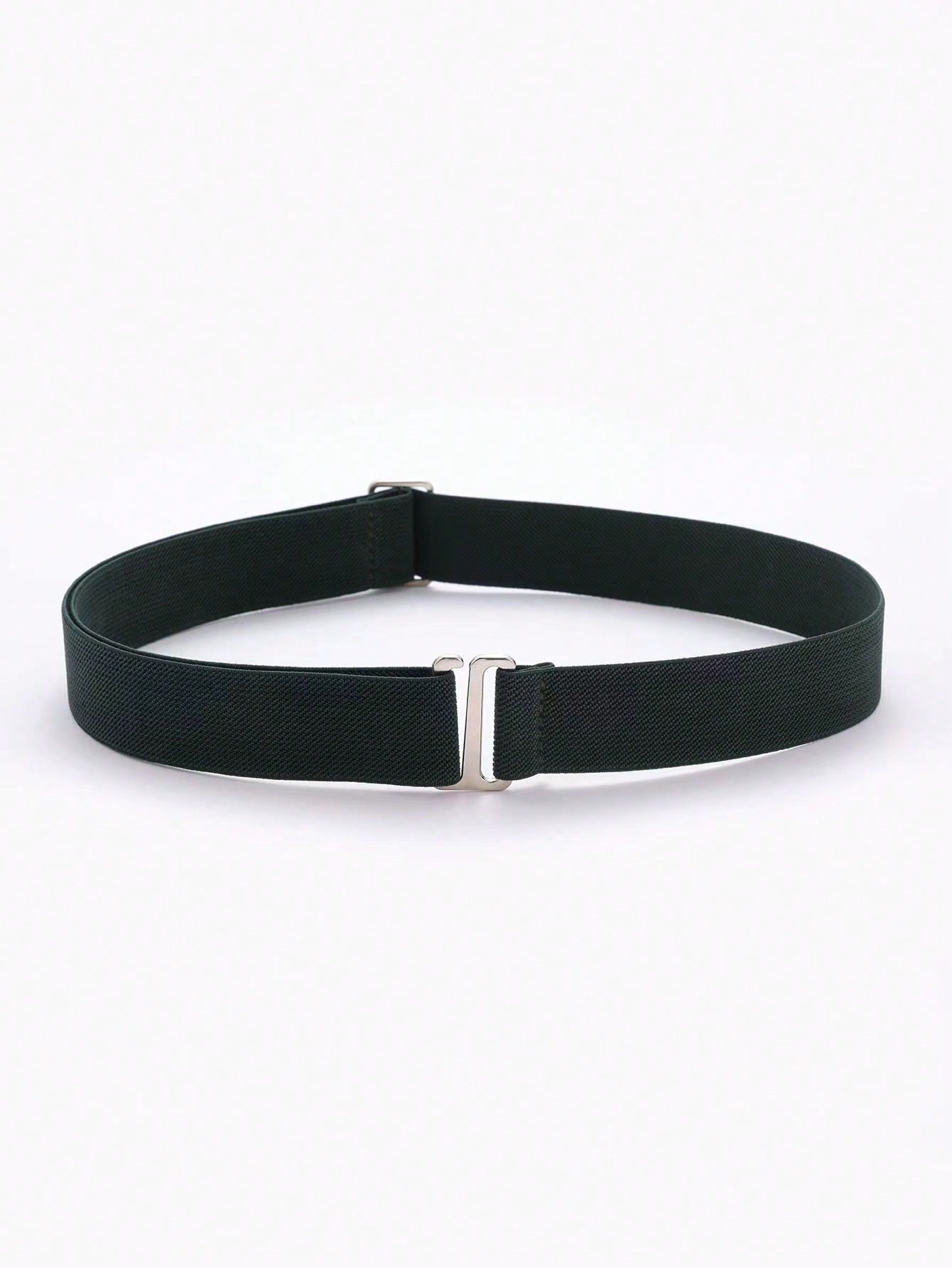 1pc elastische, comfortabele en verstelbare antislipbroekriem voor dames, past op de meeste maten: Army Green