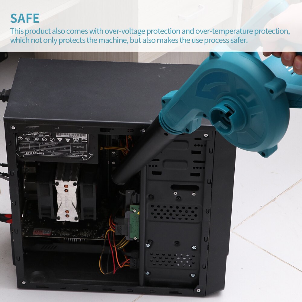 Cordless Electric Air Blower Vacuum Cleannig Blower Leaf Computer Dust Collector Power Tool For Li-Ion Battery