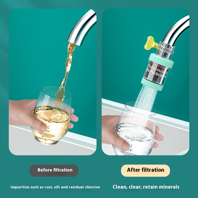 Waterkraanfilter Huishoudelijke keuken Thuiskraan Mini Kraanwater Schone luchtreiniger Filter Filtratiepatroon Koolstoffilter